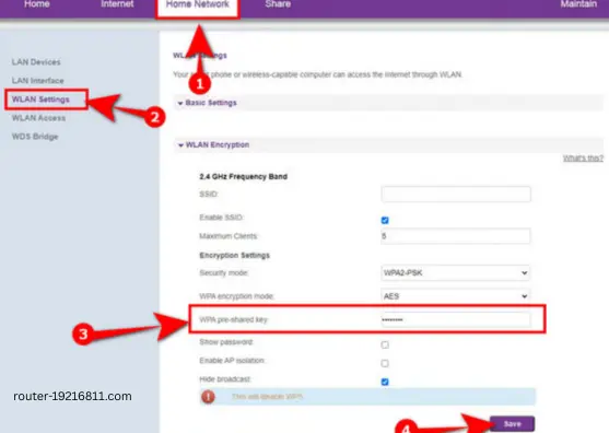 تغيير كلمة سر الراوتر
